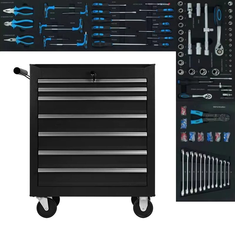Workshop Garage Tools Manufacturer - Chinese Manufacturer 7 Drawer Rolling Tool