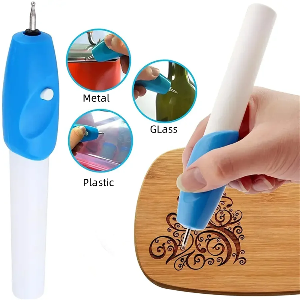 Workshop Tools For Carpentry - Mini Electric Engraving Pen Blue DIY