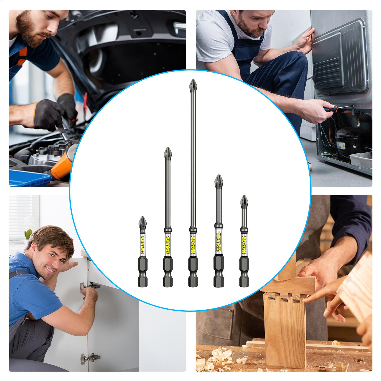 Drill Screwdriver Bit Set 5-Pi - огляд і ціна Tools For Workshop