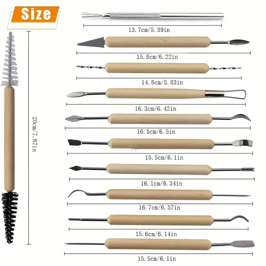 1SET Pottery Clay Sculpting Mo - огляд і ціна Workshop Tools For Carpentry