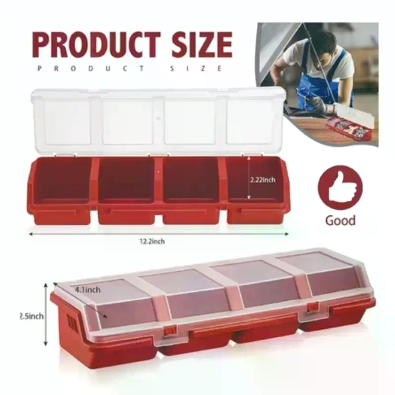Screw Organizer Box Plastic 4  - огляд і ціна Workshop Tools Storage