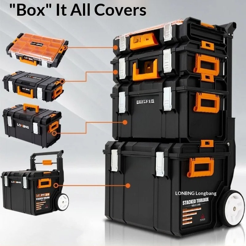 Tool Stackable Case Toolbox He - огляд і ціна Workshop Garage Tools Manufacturer
