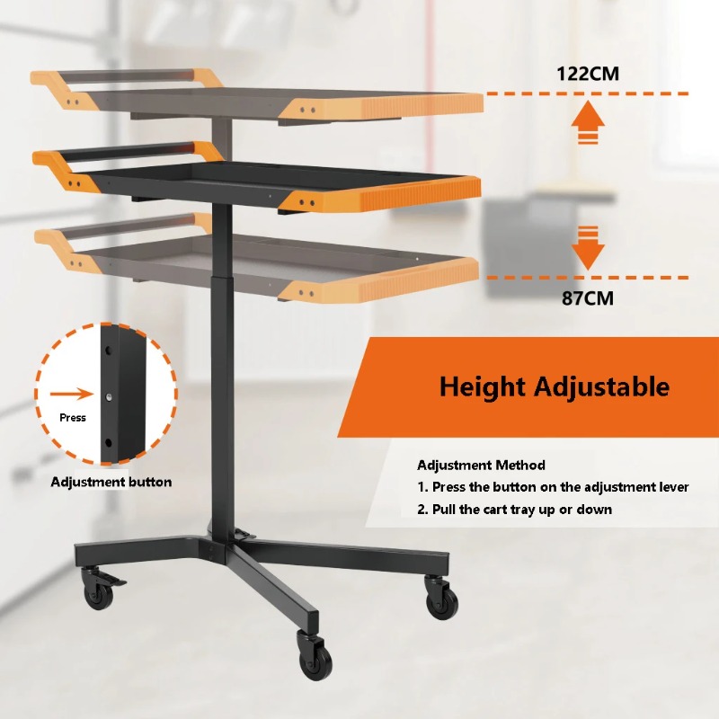 Adjustable Height Mobile Work  - огляд і ціна Workshop Garage Tools Manufacturer